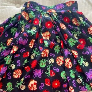 Pinup Girl Clothing Cthulhu Skirt XL
